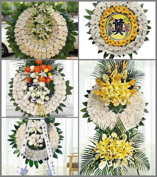 湖北黄冈市英山县金家铺镇花圈速递